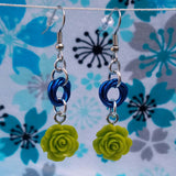 Green flower with Royal blue mobius