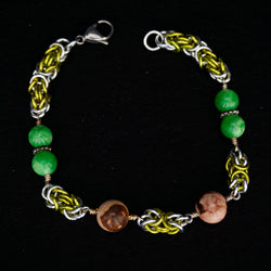 Green and Brown Stones with Lime Byzantine